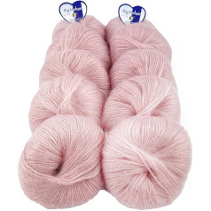 Tricot Cafè-Big Mohair - idealiai tinka naujagimiams Mišri vilna Antique Pink 148
