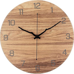 Brmeday Metalinis sieninis laikrodis, 30 cm / 12 colių didelis sieninis laikrodis be triukšmo, sieninis laikrodis Modernūs sieniniai laikrodžiai Senoviniai sieniniai laikrodžiai Senovinis sieninis laikrodis, skirtas svetainei, miegamajam, virtuvei, v