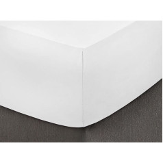 200 gijų storio prigludusi paklodė iš 100 % medvilnės, itin gili, 30 cm