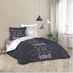 Douceur d'Intérieur, 3 dalių patalynės komplektas Sleepy 240 x 220 cm 100% medvilnė