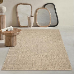 Mia´s Teppiche Kinsley Heavy Duty Indoor Outdoor Natural Jute Look Weatherproof Patio Garden Rug