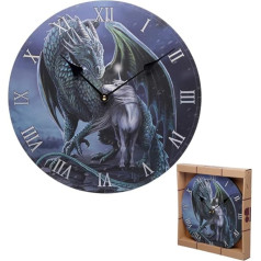 Puckator Lisa Parker Magic Dragon Unicorn Sieninis laikrodis vyrams Cute Cool Preppy Home Playroom Bedroom Office Decor Aesthetic Accessories Things for Men