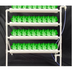 VonVVer Hydroponics Growing System mit 36 Pflanzenplätzen 3 Schicht - Hydroponische Gartenarbeit System Grow Kit für Kräuter,Obst und Gemüse,Food-Grade PVC Rohre Erdlose Pflanzenanbau-Systeme