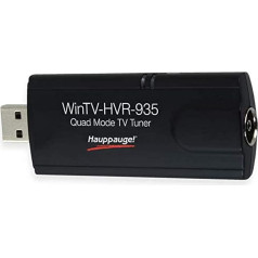 Hauppauge WinTV-HVR-935HD 01588 - USB hibridinis TV imtuvas - skaitmeninės televizijos DVB-T2 HD, DVB-C HD, DVB-T, DVB-T, analoginė televizija nešiojamam ir asmeniniam kompiuteriui