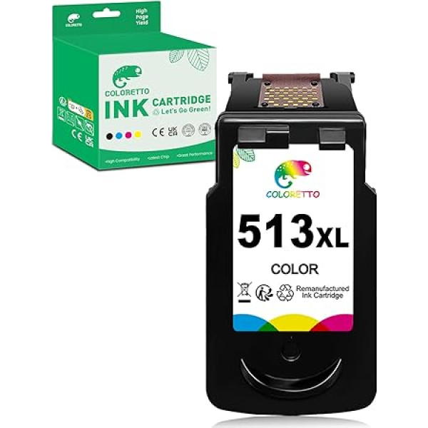COLORETTO 513XL (1 spalvos) rašalo kasetė, skirta naudoti su 