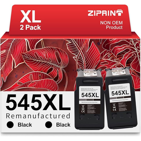 ZIPRINT 545XL juodos spalvos kasetės, suderinamos su 