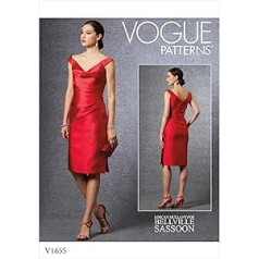 Vogue Patterns-V1655E5-MISSES-SPECIAL Progai skirtas popierius, įvairūs dydžiai, 14-16-18-20-22