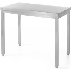 Centrinis virtuvės stalviršis plieninis stalas 120x60cm - 811283