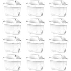 GLACIER FRESH 12 vandens filtrų kasečių pakuotė, suderinama su 