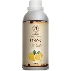 Citrinų aliejus 500 ml - Italija - Natūralus grynas eterinis aliejus - Citrinų aliejus geram miegui - Kvapų lempa - Kambarių kvapas - Kosmetika