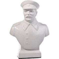 Sovietų Rusijos virėjo Josifo Stalino marmurinė biusto skulptūra 12,5 cm balta