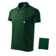 Malfini Cotton M MLI-212D3 polo marškinėliai tamsiai žali / 3XL