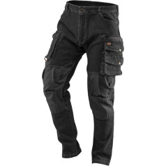 NEO DENIM darbinės kelnės, juodos, XS dydis