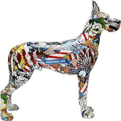 Kare Design dekoratyvinė figūrėlė komiškas šuo Maddox, kelių spalvų, dekoratyvinis objektas, šuo, iš dalies rankų darbo, unikalus, 40 x 39 x 15 cm (A x P x G)
