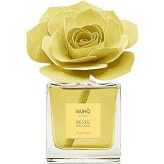 MUHA' Room kvapų difuzorius, rožinis difuzorius, Uva e Fico kvapų difuzorius su beržo rožmedžiu, 100 ml formatas