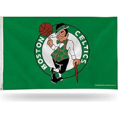 Rico Industries NBA Boston Celtics 1,5 m x 1,5 m vienpusė reklamjuostė su ąselėmis, NBA Boston Celtics 90 x 150 cm vienpusė reklamjuostė su akutėmis