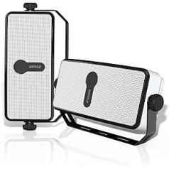 „Inwa Bluetooth“ lauko garsiakalbis, montuojamas ant sienos, neribotas sinchronizavimo skaičius, 17 x 10 x 6 cm, IPX5 atsparus vandeniui, belaidis „Bluetooth“ ryšys su mobiliuoju telefonu, „Echo Dot“ (2 vnt. pakuotėje)