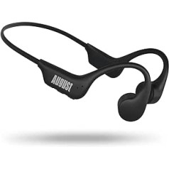 „Bone Sound“ ausinės „Bluetooth 5.3-August EP400 Bone Conduction“ ausinės su apsaugos klase IP68 (atsparus dulkėms ir vandeniui) 16 GB MP3 atminties mikrofonas – atvirų ausinių ausinių veikimo laikas 10 val.