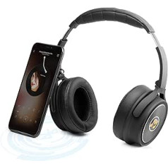 MusicMan Active Noise Cancellation Bluetooth Overear ausinės Belaidės BT-X43 Stereo ausinės su ANC ir laisvų rankų funkcija, Integruotas mikrofonas, (A) 20,5 x (P) 14,5 x (A) 8,3 cm, balta