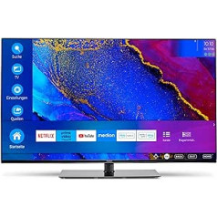 MEDION X14314 (MD 30720) 108 cm (43 colių) televizorius (išmanusis televizorius, 4K Ultra HD, Dolby Vision HDR, Dolby Atmos, Netflix, Prime Video, MEMC, mikro pritemdymas, Bluetooth, PVR)