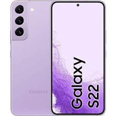 „Samsung Galaxy S22 SM-S901BLVGEUE“ išmanusis telefonas 15,5 cm (6,1) Dviejų SIM kortelių „Android 12“ 5G USB Type-C 8 GB 256 GB 3700 mAh Violetinė