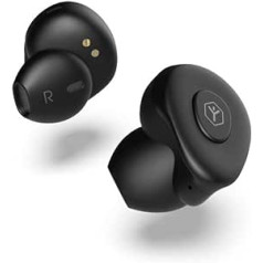 Ryght AIRGO R483546 True Wireless Kabelloser Bluetooth 5.0 Ohrhörer su integriertem Akku-Tragetasche-Schwarz