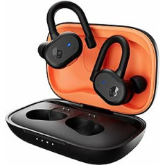 Skullcandy Push Active True Wireless į ausis įdedamos ausinės – tikros juodos/oranžinės