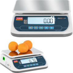 Komercinės parduotuvės svarstyklės 6 kg / 2 g LCD M LEGALIZUOTA