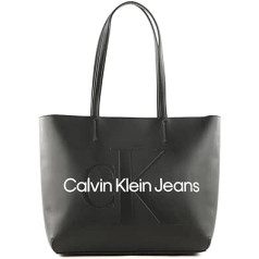 Calvin Klein moteriškas krepšys su užtrauktuku, juodas, vieno dydžio, juodas