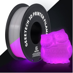 GEEETECH PLA gija 1,75 mm, šviečia tamsoje, 3D spausdintuvo gija 1 kg ritė