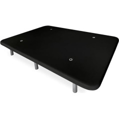 ‎Duérmete Online DUÉRMETE ONLINE - sustiprintas 3D pagalvinis pagrindas su 5 skersiniais ir 6 metalinėmis kojelėmis 27cm 90x190cm juodas