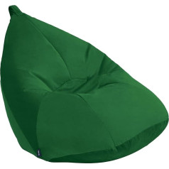 Loft 25 Velvet Bean Bag Deck Chair, vidaus gyvenamasis kambarys žaidimų Bean Bag su užpildu suaugusiems, lengvas žaidėjas Beanbag, Puf sėdynės, ergonomiškas dizainas kūno paramos (miškas)