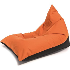 Ecopuf Lazy Pouf grindų pagalvėlė dydis S - Bean Bag vandeniui atsparus poliesterio audinio vandeniui atsparus Oksfordo 600D patalpų lauko Bean Bag su polistireno užpildu 80 x 130 cm