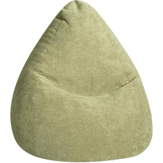 Gouchee Home SĖDĖJIMO PUNKTAS tik iš MAGMA Alfa Bean Bag Velour Green XL Apie 220 L