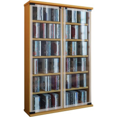 VCM lentyna DVD CD laikmena Medijų lentyna Medijų spintelė Medinė lentyna Medinė lentyna Medinė spintelė Medinė lentyna Stovinti lentyna Spintelės baldai Bukas 