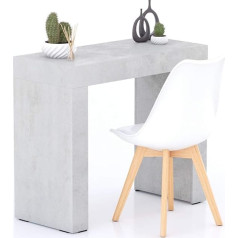 Mobili Fiver , Evolution valgomojo stalas 90 x 40 cm, pilkas betonas, dvi kojos, pagamintas Italijoje