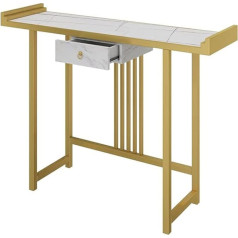 Generic Konsoliniai staliukai, prieškambario konsolinis staliukas su stalčiais, siauras, ilgas sofos staliukas su metaliniu rėmu, nedideli kambariai, akcento staliukai svetainėje, sofa, prieškambaris, fojė, virtuvės stalelis