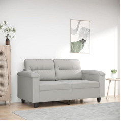 CIADAZ 2-vietė sofa šviesiai pilka 120 cm, mikropluošto audinys, poilsio sofa, sofos ir kušetės, poilsio sofa, sofa į kambarį, sofa su miegojimo funkcija - 359556