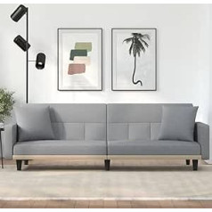 CIADAZ sofa lova su pagalve, sofa, sofa lova, sofa su miego funkcija, sofa lova, sofa lova, sofa lova, sofa lova, dieninė lova, šviesiai pilkas audinys -at