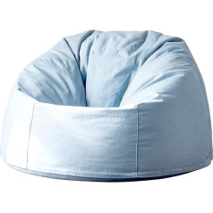 Bkwj Sofa sofa Bean Bag Reclining Miegamasis Balkonas Maža sofa Deck Chair Sofos Sulankstomos kėdės Atlenkiamos kėdės 90 x 95 cm / 35,4 x 37,4 colių (spalva: mėlyna)
