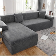 ‎Sjasd Kampinis tempiamasis sofos dangtelis Sofos dangtelis, tempiamasis vandeniui atsparus neslystantis sofos dangtelis Sofos dangtelis L formos 1/2/3/4 vietų skalbiamasis sofos dangtelis Kombinuotas sofos dangtelis, G, 4 vietos 235 ~ 300 cm
