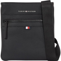 Tommy Hilfiger Vyriškas Essential PU Crossover krepšys per petį, mažas, juodas, vieno dydžio, juodas (juodas)