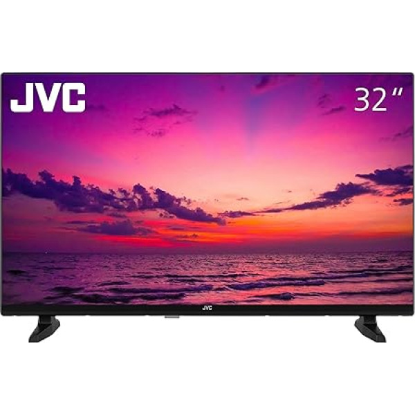 JVC LT-32VH4355 32 colių televizorius (HD-Ready, LED televizorius, trigubas imtuvas, HDMI, USB), juodas [2024]