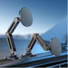 BEVCEFCC Autotelefonas Magnetisch, Auto Handyhalterung Magnet, Autohalterung aus Aluminiumlegierung, Mobiltelefonhalter Passend für Alle Autobildschirme, Kompatibel mit Tesla 3, X, Y, S (1 Stück)
