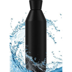 HEEMBURG Nerūdijančio plieno vandens buteliukas Flask Water Bottle - terminis flakonas, nepralaidus nuotėkiui, izoliuotas dvigubomis sienelėmis, atsparus BPA ir rūdims, skirtas vaikams, biurui, automobiliui ar mokyklai