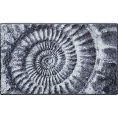Grund photorealistisch Badteppich 100% Polyacryl, ultra soft, rutschfest, ÖKO-TEX-zertifiziert, 5 metų garantija, AMMONA, Badematte 70x120 cm, grau