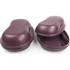 TUPPERWARE Mikrowelle 430ml Omlett-Meister lila (2) Eierspeisen für die Omelette 11570