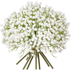 Dirbtinės gėlės Gypsophila Dirbtinės gėlės Gypsophila Dirbtinės gėlės, pavyzdžiui, realios dirbtinių šakų puokštės vestuvių šalis namų dekoro pakuotė 10