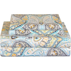 pointehaven Percale Modern Queen Cypress Sheet Set