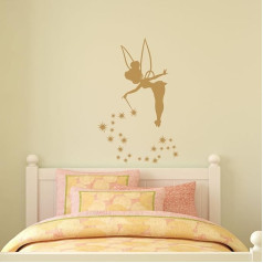 ambiance-live Fairy-tink2 Mielas fėjų lipdukas, baltas, 70 x 55 cm